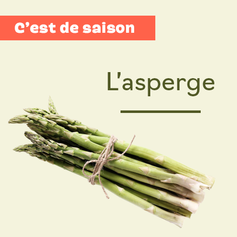 C'est de saison : l'asperge C'est de saison : l'asperge