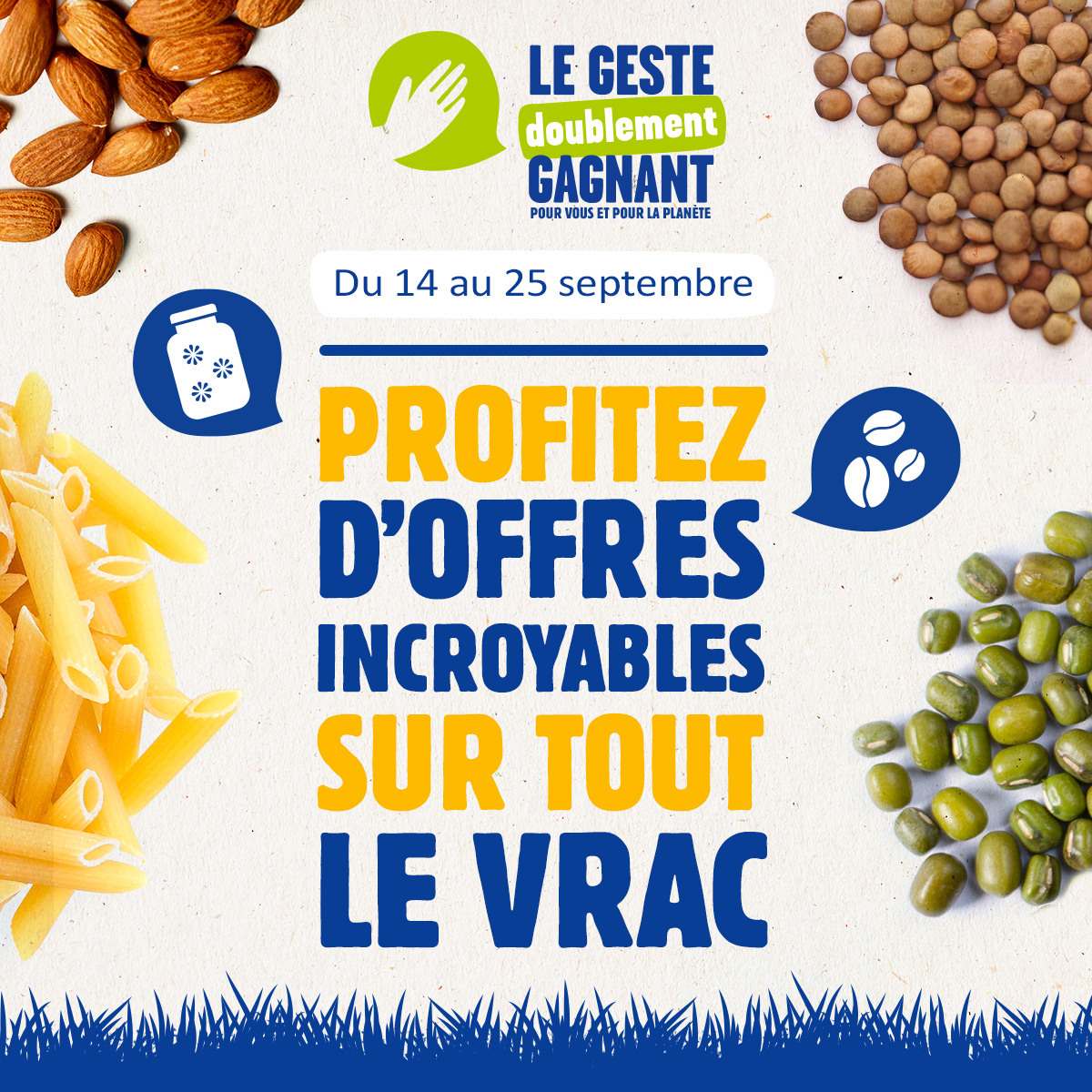 Offres incroyables sur le vrac ! -15% sur une sélection de produits ! 